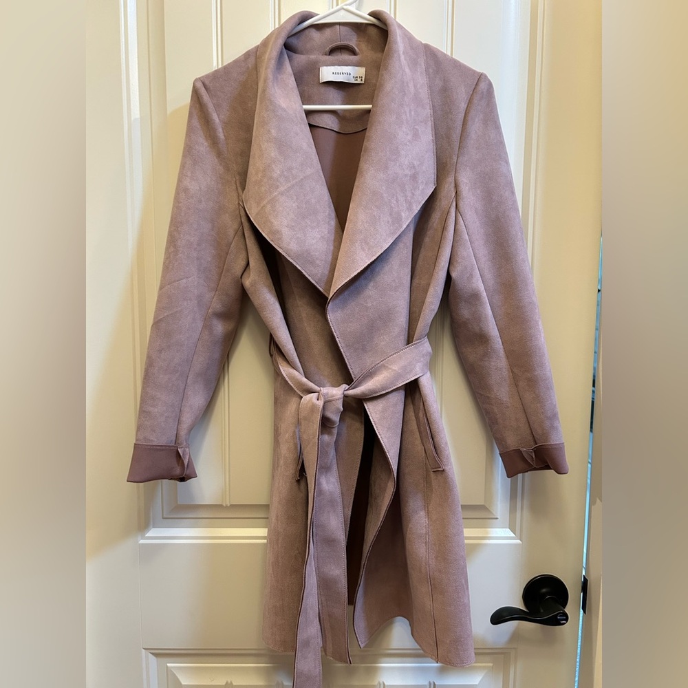 Reserved Women's Mauve Trench Coat size EU36 (6 US)